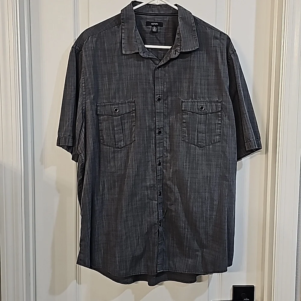 Grey Alfani button down sorry - Picture 1 of 4